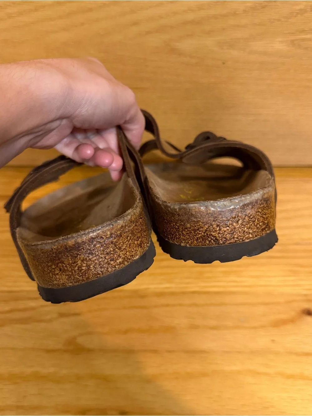 Birkenstock Arizona ran nubuck leather sandals with buckles - Picture 5 of 8